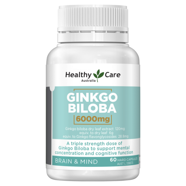 Healthy Care Ginkgo Biloba 6000mg 60 Capsules