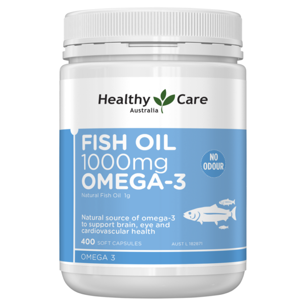 Healthy Care Fish Oil 1000mg Omega-3 - 400 capsules