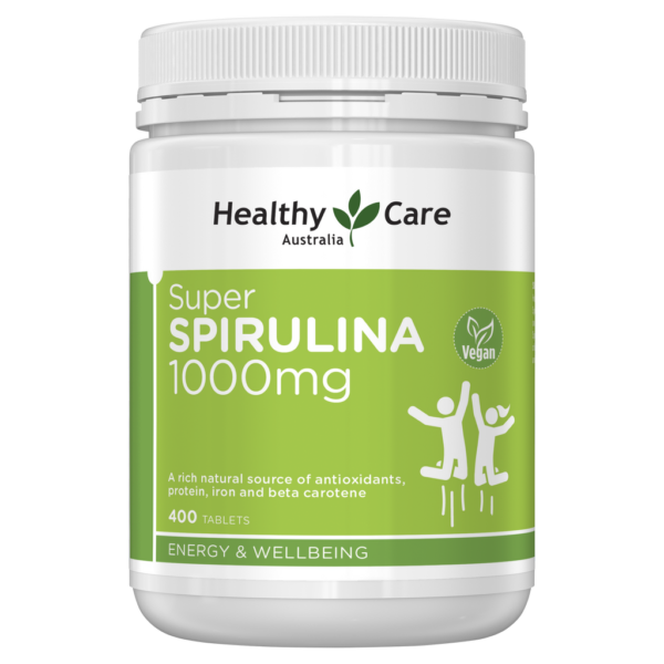 Healthy Care Super Spirulina 1000mg - 400 Tablets