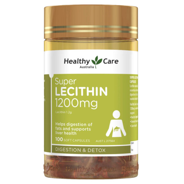 Healthy Care Super Lecithin 1200mg - 100 Capsules