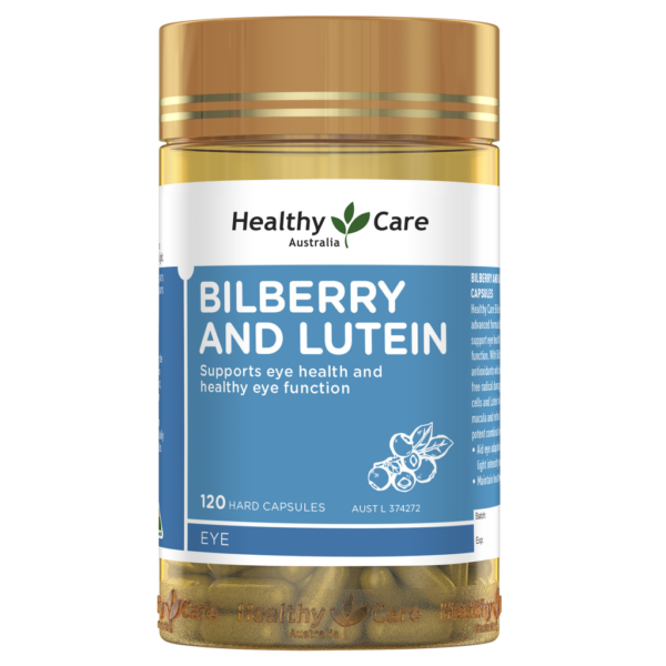 Healthy Care Bilberry and Lutein - 120 Capsules