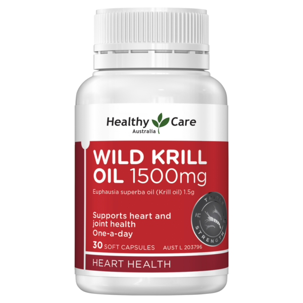 Healthy Care Wild Krill Oil 1500mg 30 Capsules