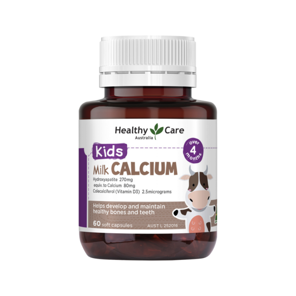 Healthy Care Kids Milk Calcium - 60 Capsules