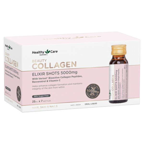 Healthy Care Beauty Collagen Elixir Shots 5,000mg 25mL x 7 bottles