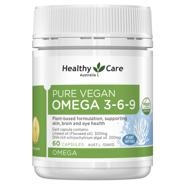 Healthy Care Pure Vegan Omega 3-6-9 - 60 Capsules